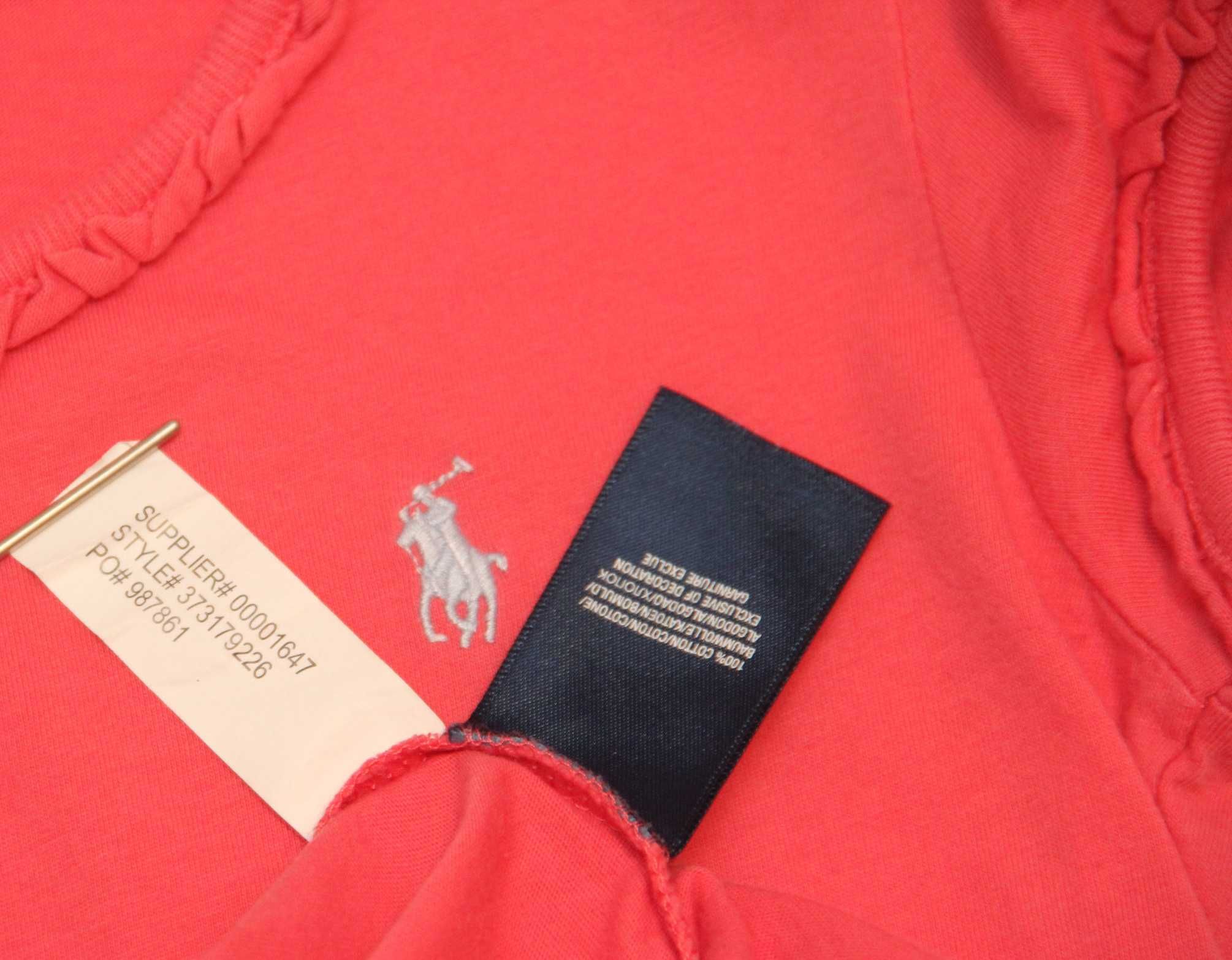 Polo Ralph Lauren рр XS футболка из хлопка кораловая