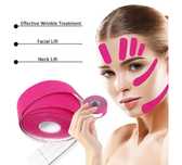 Тейп для обличчя Royal Tapes face care Косметологічний Рожевий 2,5см*5