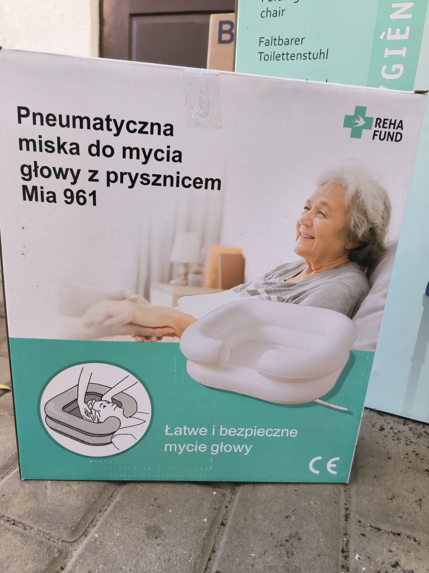 Miska pneumatyczna dla osoby leżącej