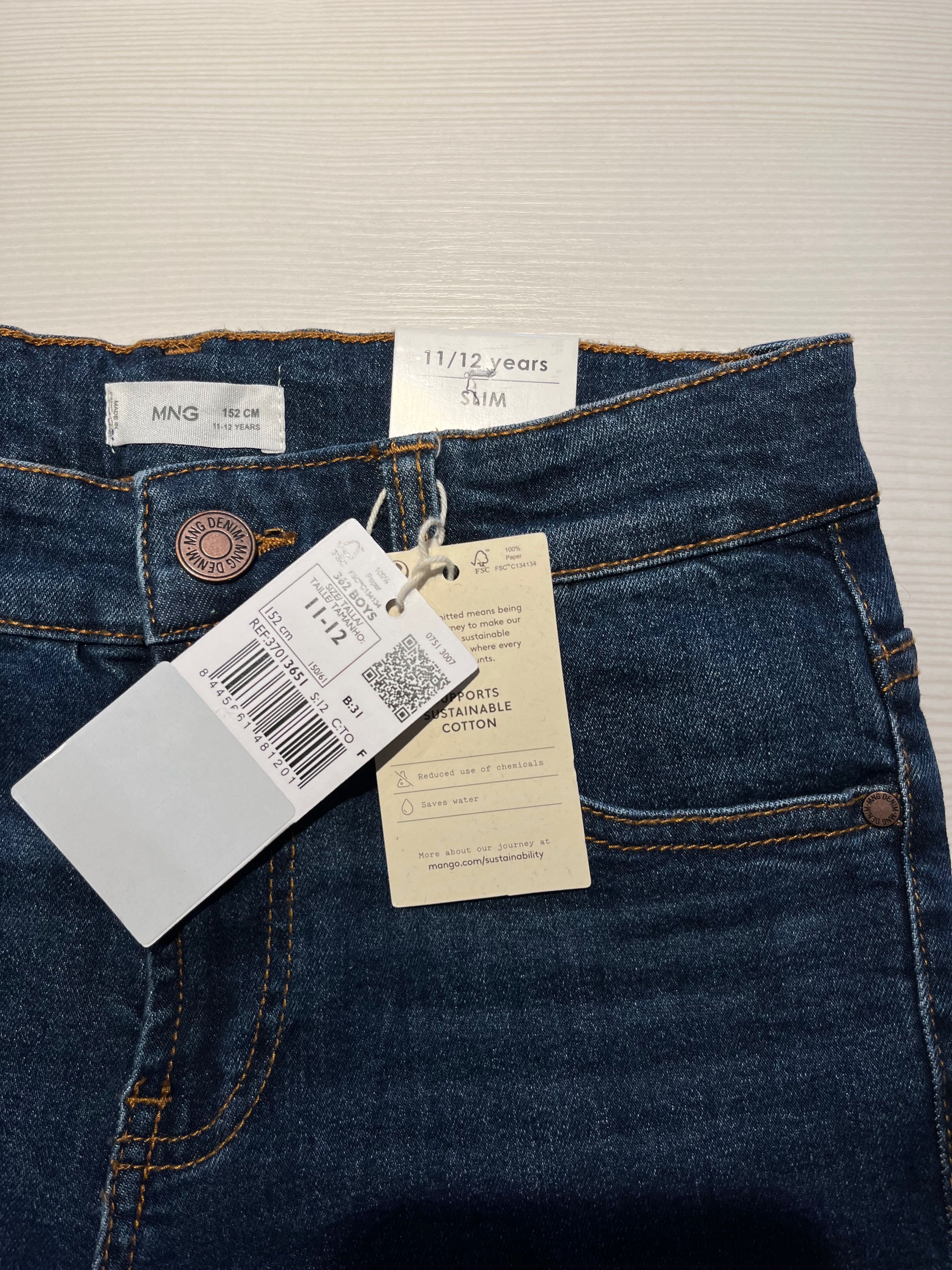 MANGO BOYS nowe jeansy slim 11/12 lat 152