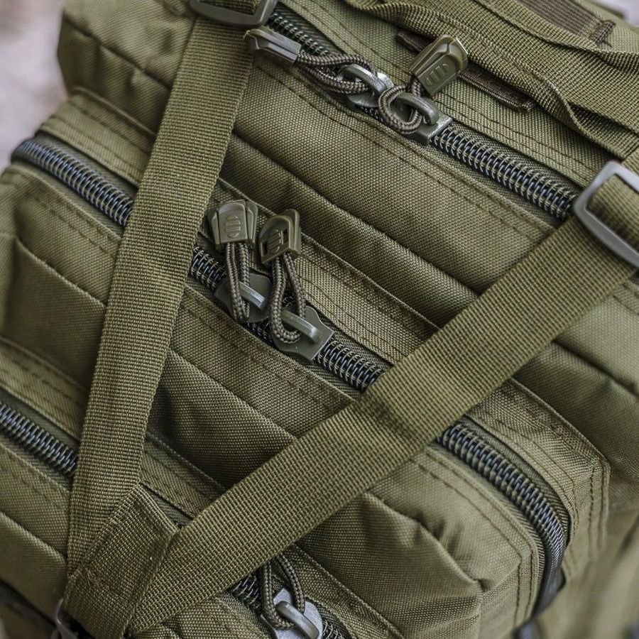 тактичний похідний військовий рюкзак. Колір: хакі. 25л