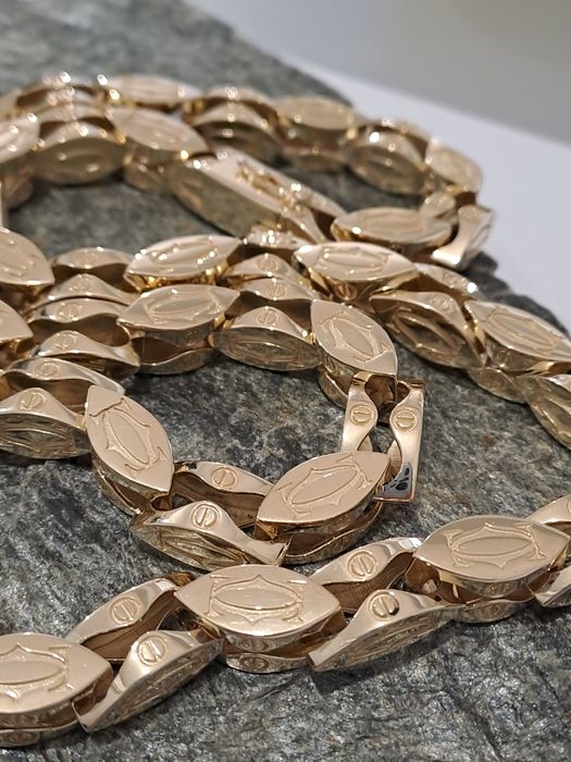 Złoty Łańcuch splot Cartiet 585 Nowy 67 cm 1 cm 197 g