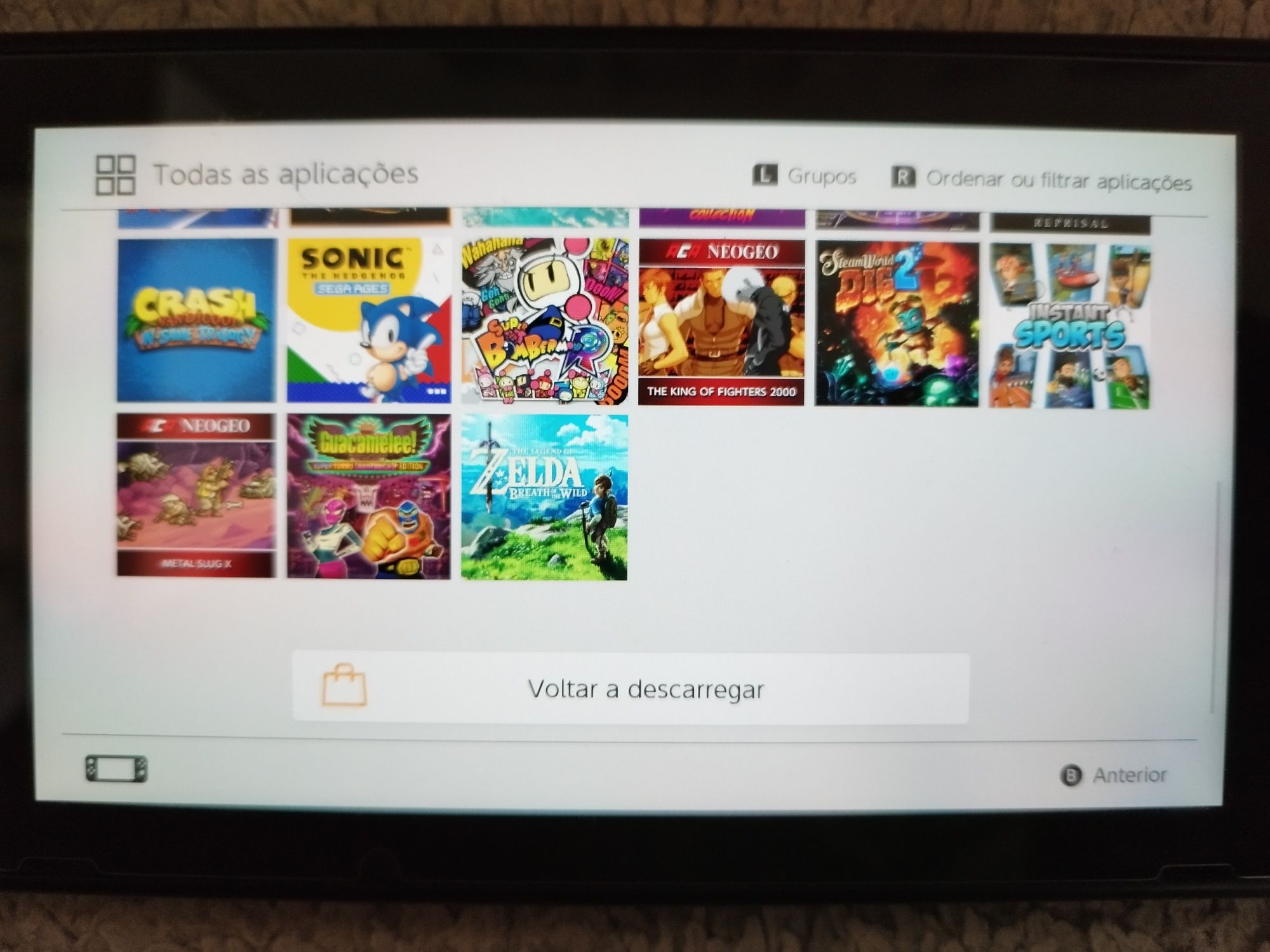 Nintendo Switch Desbloqueada com comando Pro