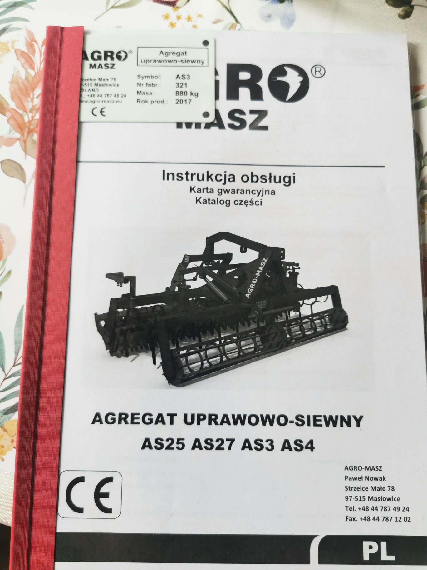 Zestaw uprawowo-siewny AGRO MASZ