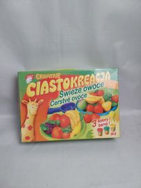 Zestaw ciastolina owoce 3 kolory