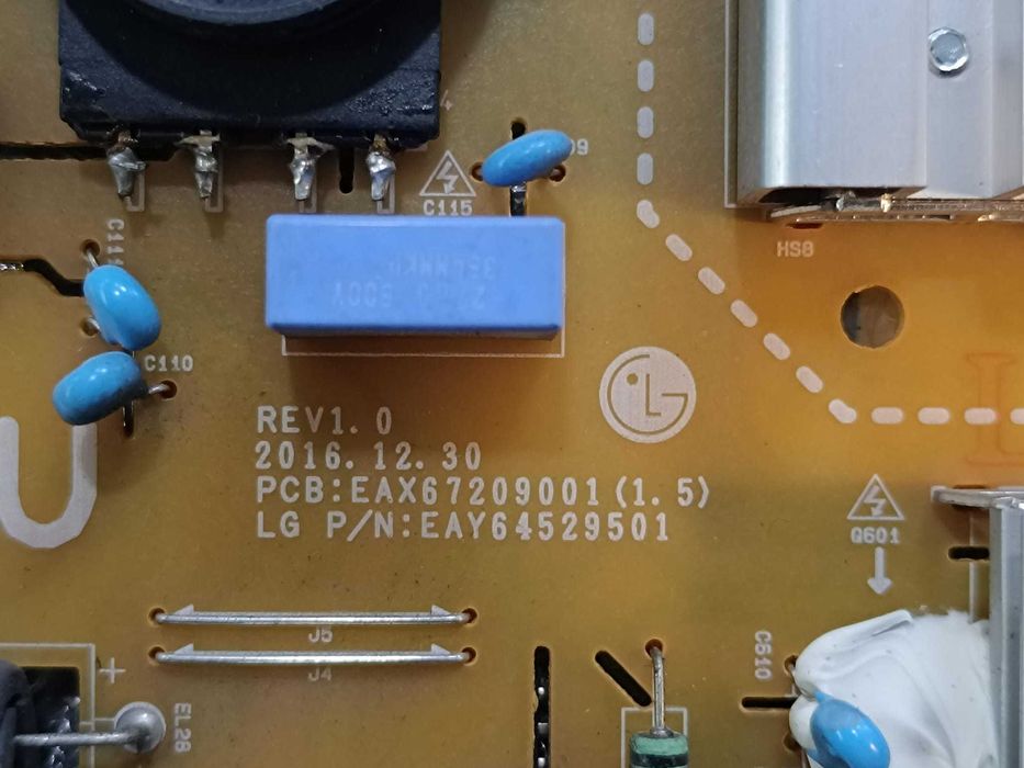 Fonte alimentação tv lg43dj-17v1