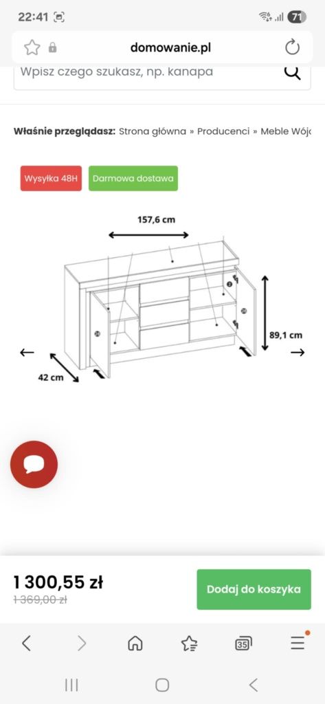 Meble do salonu białe