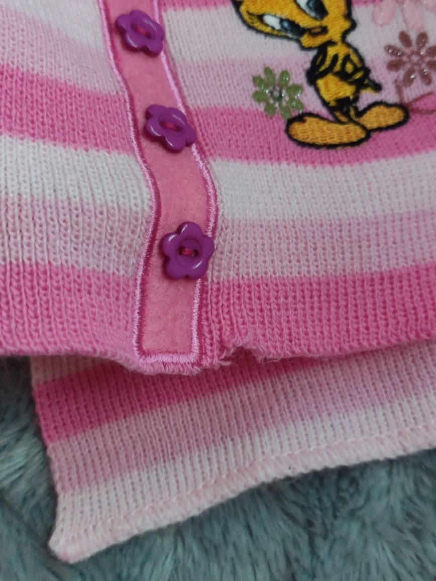 Tweety, komplet czapka i szalik.