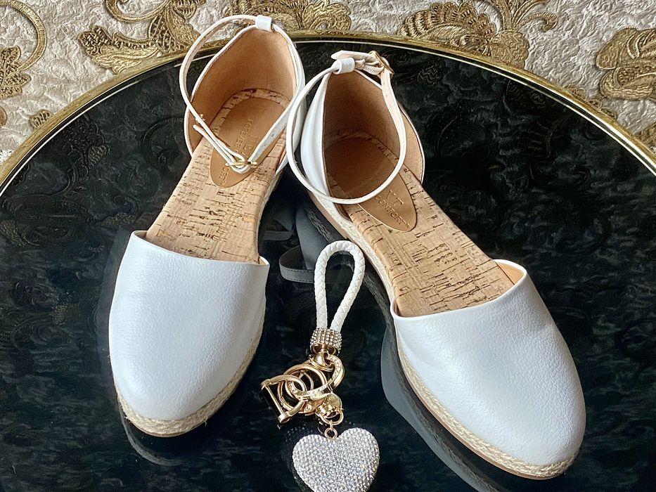 Кожаные Свадебные туфли NEXT. Туфли невесты. Туфельки. Босоножки.