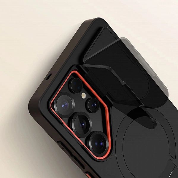 Tech Protect Kevlar Aura Magsafe Galaxy S25 Ultra Black/Orange