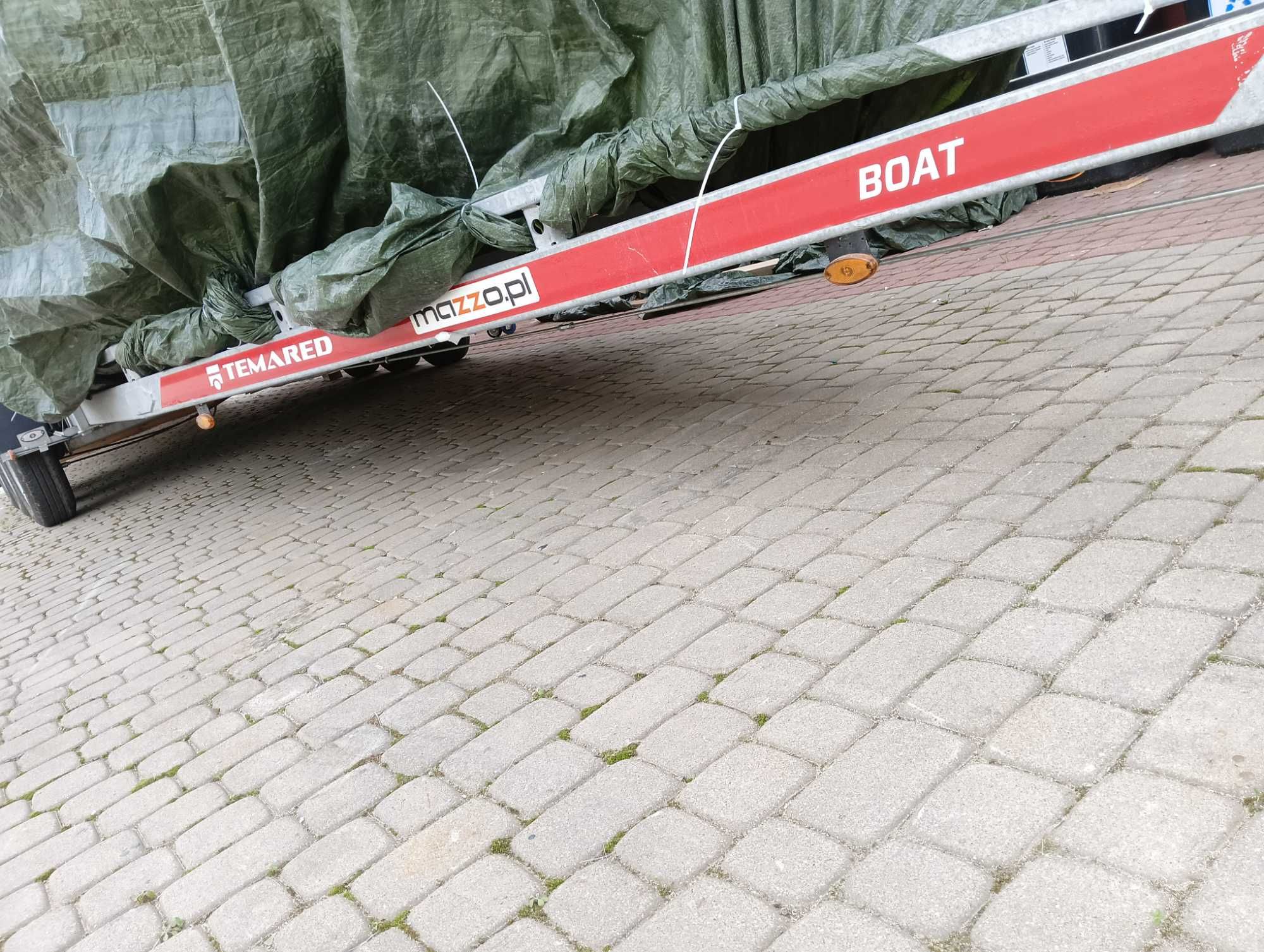 Temared przyczepa B35 PTZ poszerzona 3500 kg podłodziowa