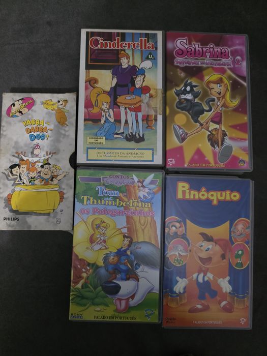 Cassetes vhs desenhos animados