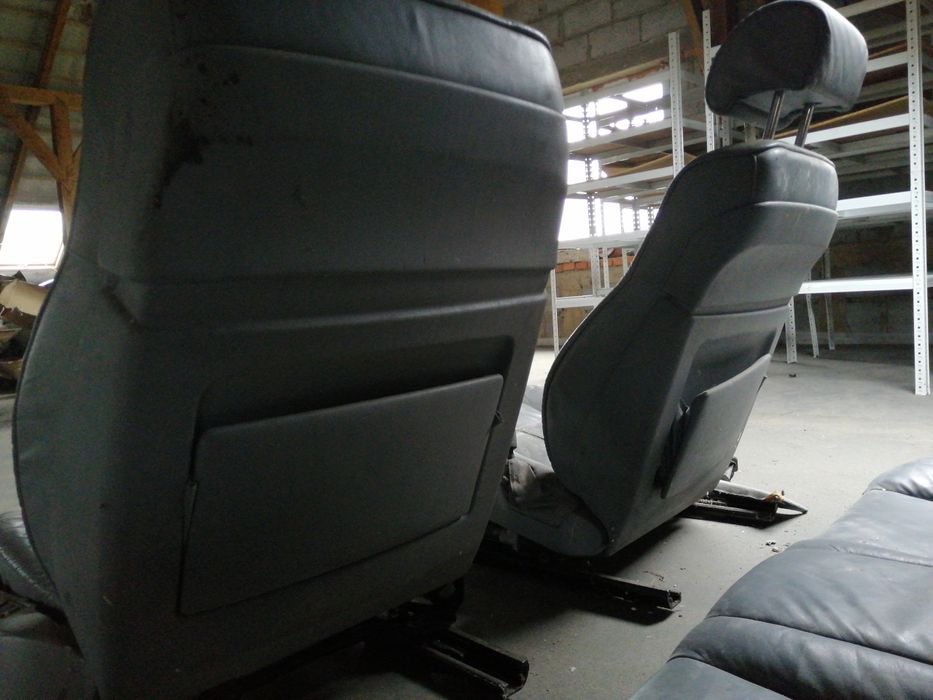 Fotele BMW E38 skóra szara