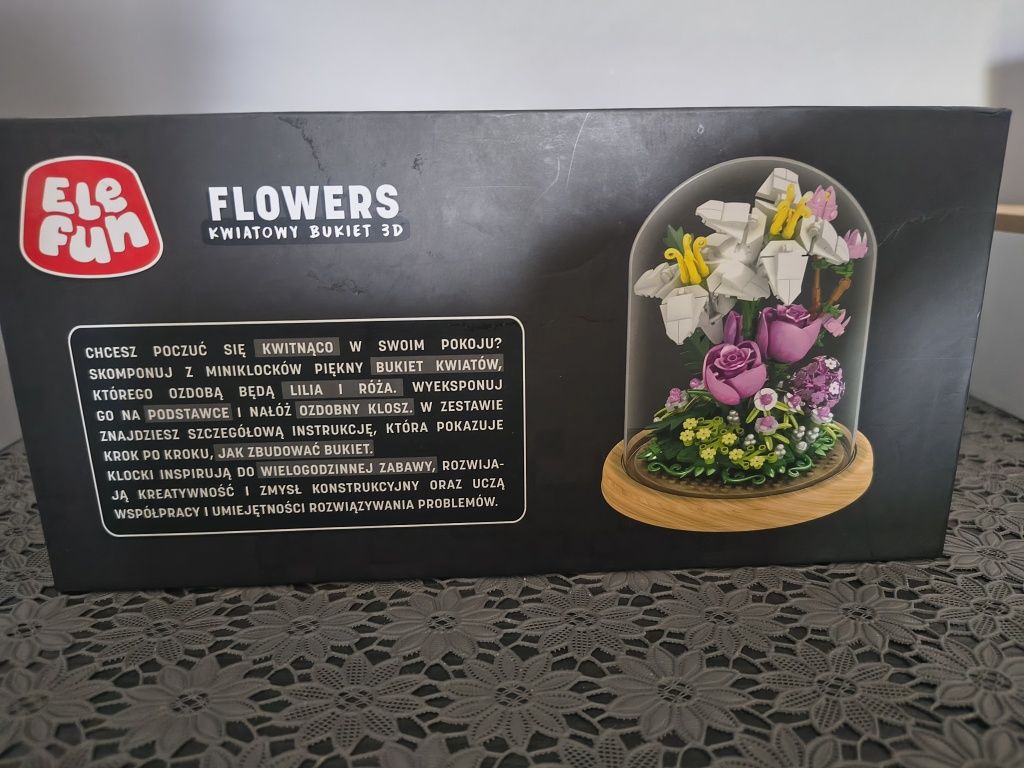 2x Elefun kwiatowy bukiet 3d