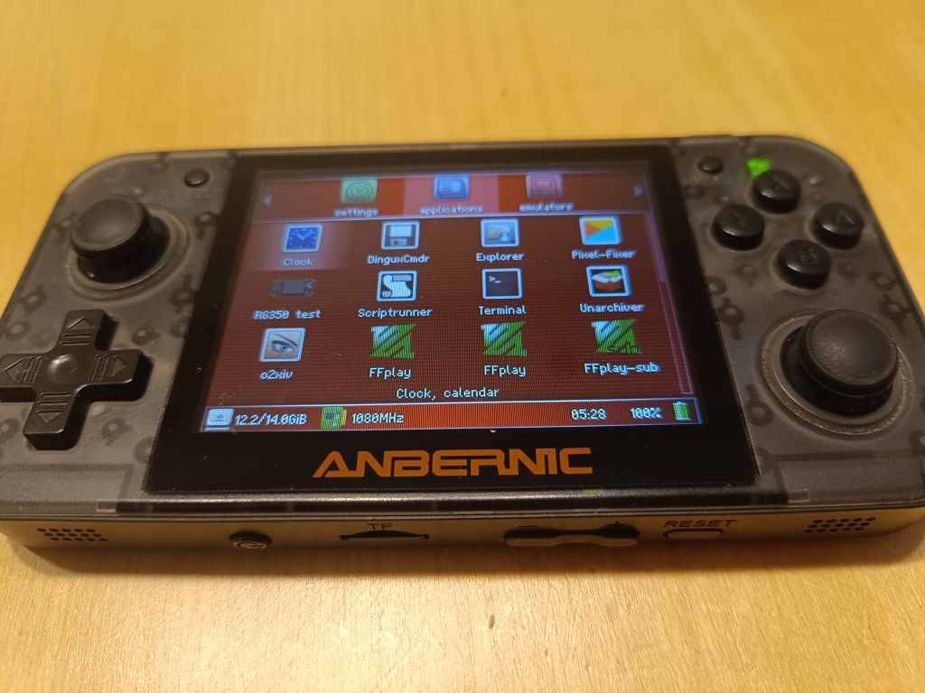 Konsola retro Anbernic RG350 IPS | Emulatory PS1, GBA, SNES + microSD