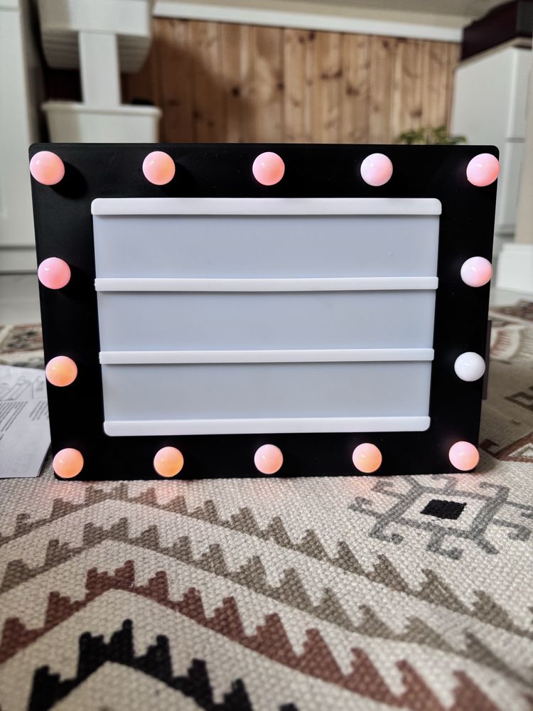 Tablica podświetlana light box literki