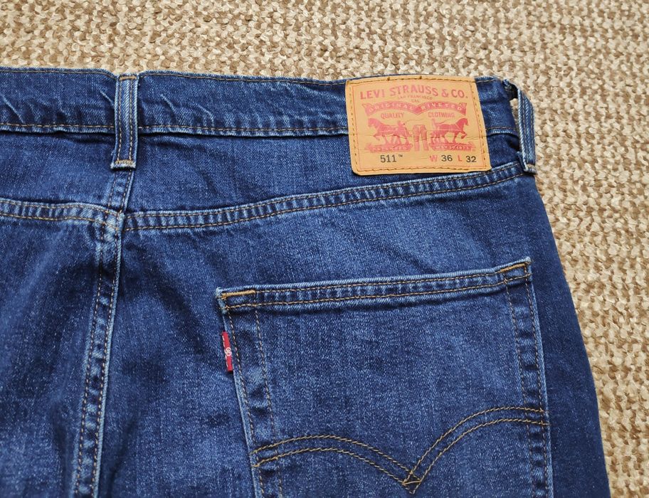Levi's 511 W36 L32 джинси slim fit оригінал сині