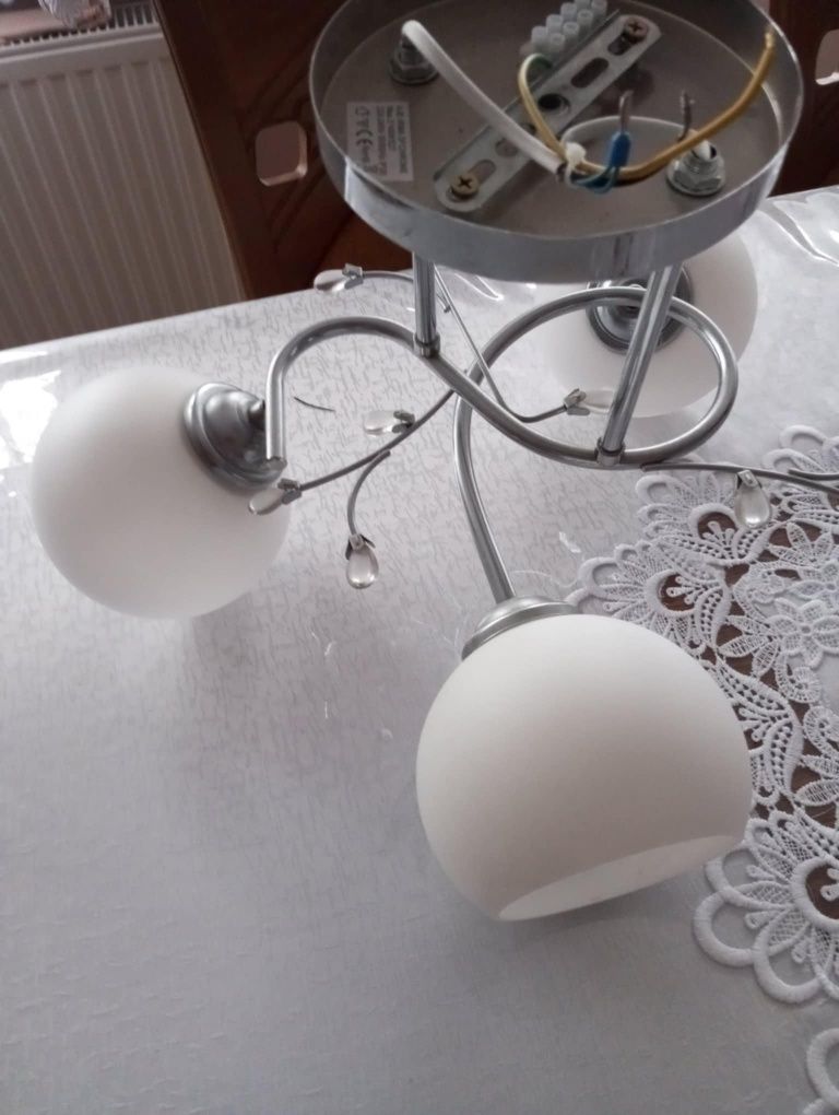 Lampa 1 klosz oraz  3 klosze Zestaw cena atrakcyjna