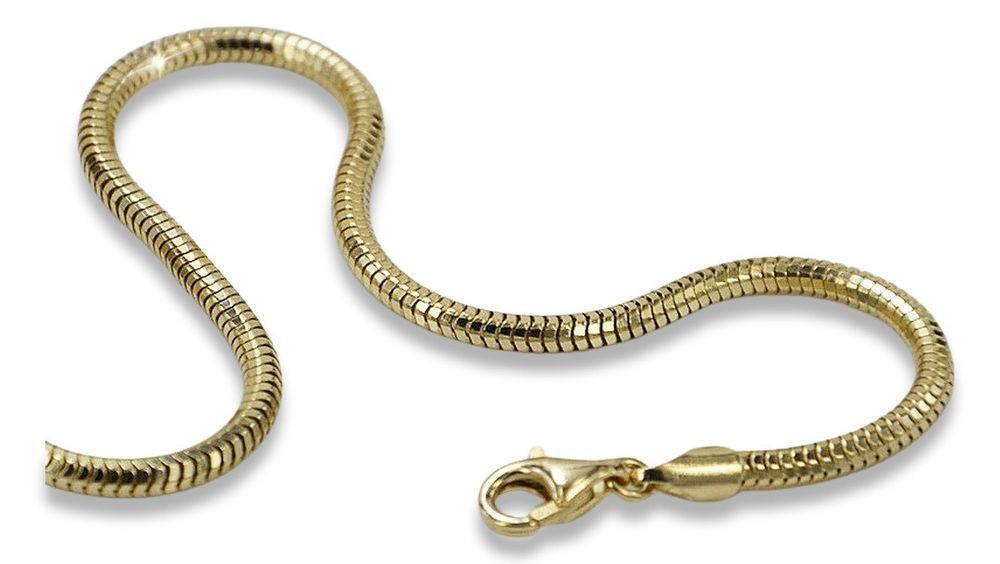 Złoty łańcuszek 14k 585 linka żmijka Tondo cc020y 55cm 2,25mm Gdańsk