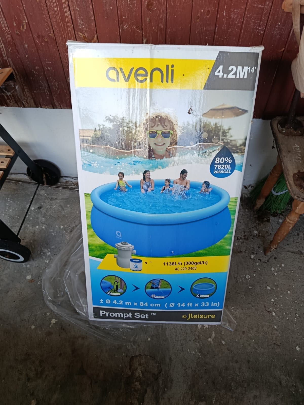 Basen 42mX84cm stan idealny raz użyty!