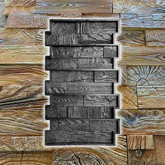 Резиновая форма для деревянной мозаики "Винтаж" - плитка под дерево