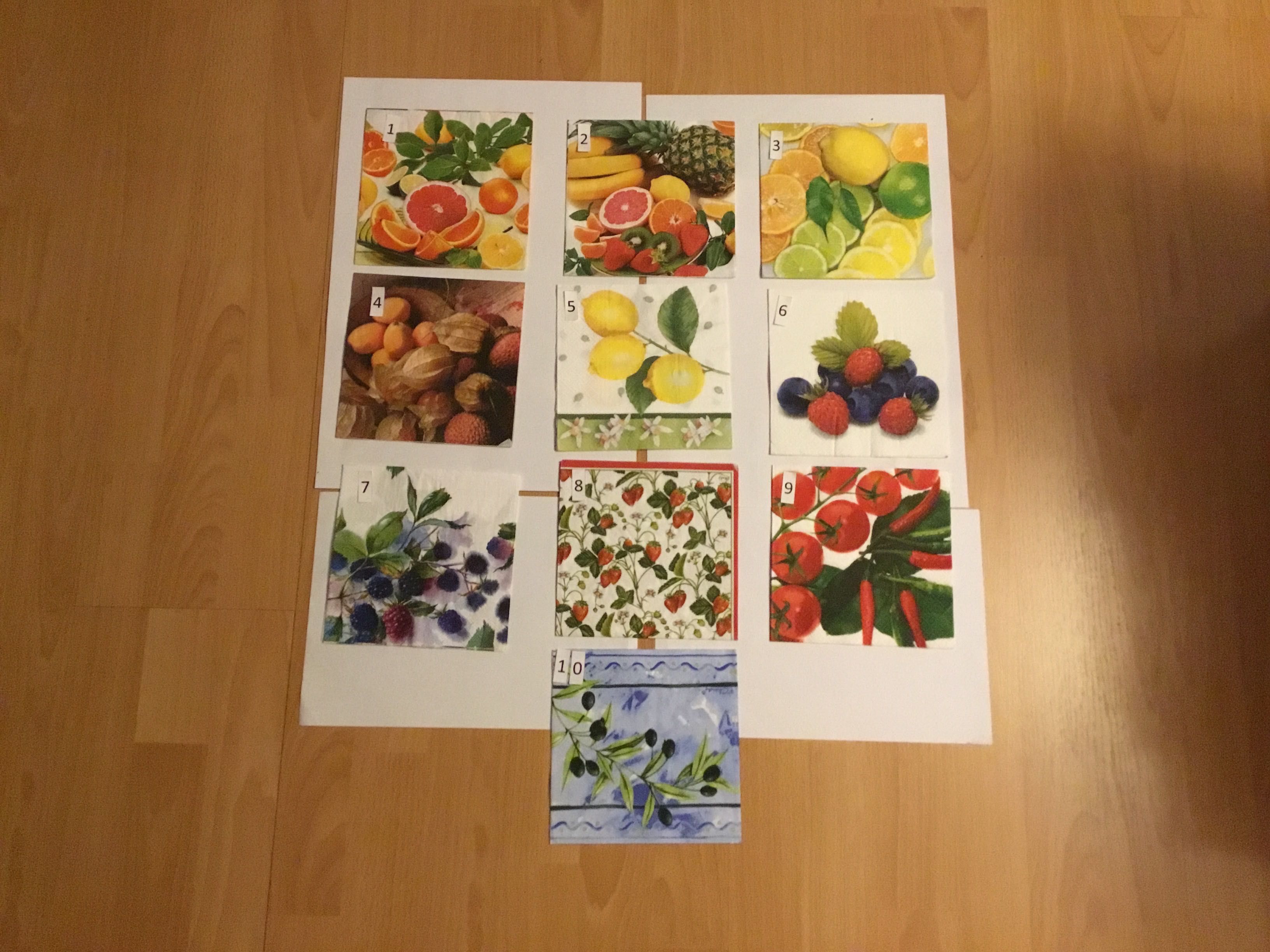 Serwetki Decoupage OWOCE