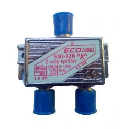 Rozgałęźnik 2-drożny TVSAT DVBT ESI-02N TRATEC ECO. SPLITTER 5-1000MHZ