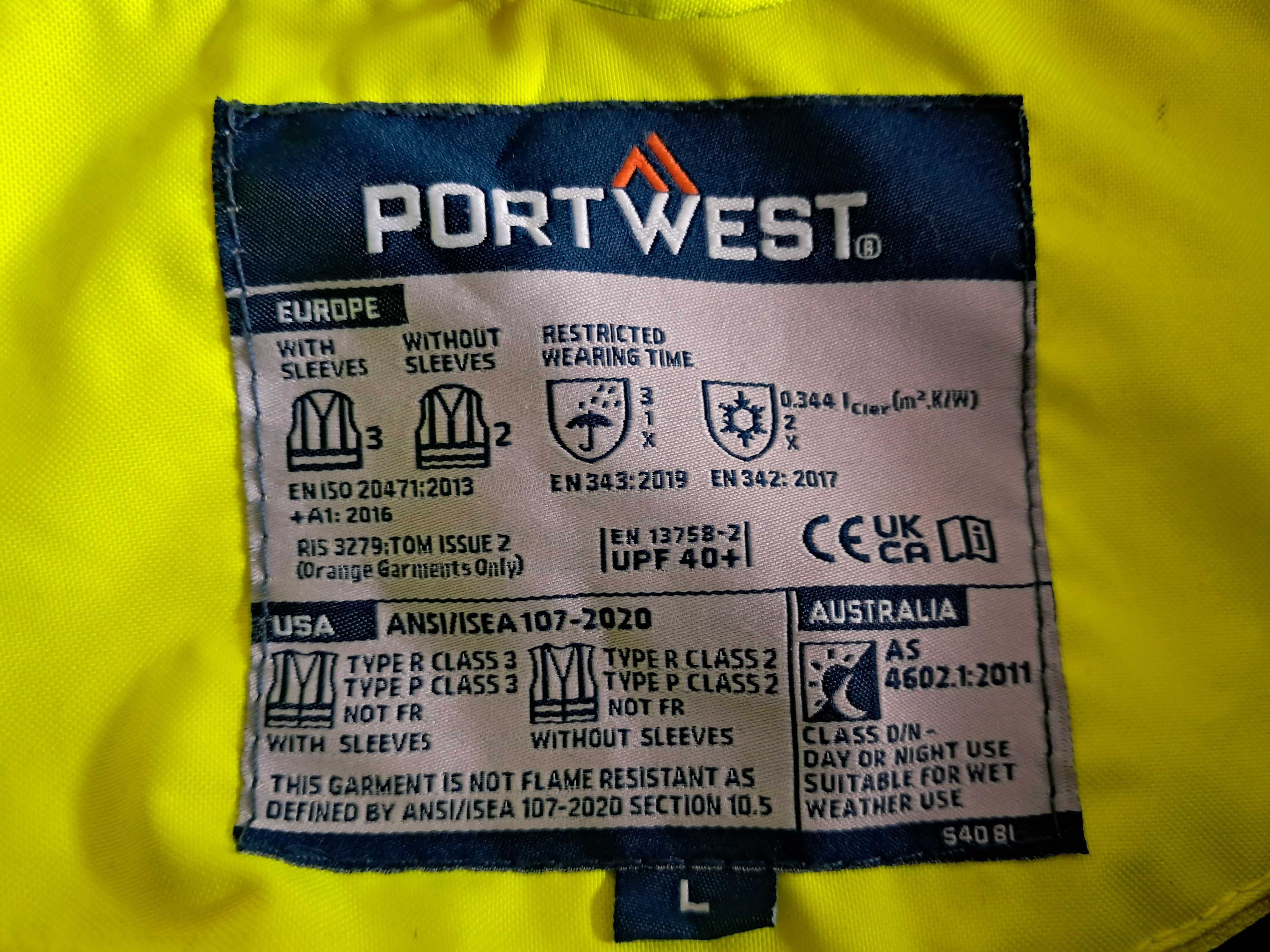 Kurtka męska odblaskowa 3w1 - odpinane rękawy i podpinka XL/2XL