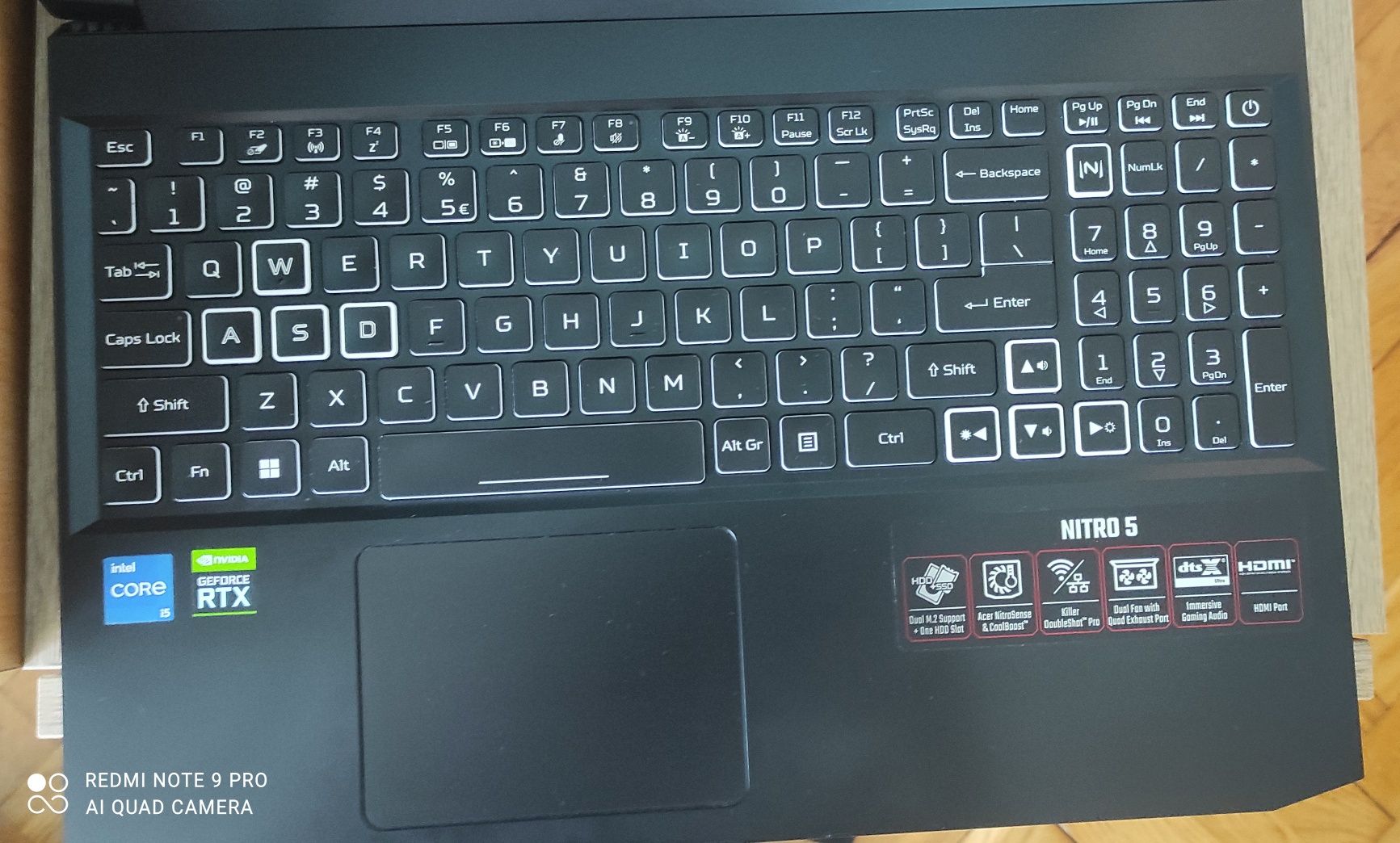 Acer nitro 5 rtx 3060 i5-12gen
