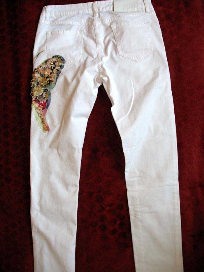 Spodnie - jeans - 38 - 40 - biodra 96 - 94 cm Miss Goodlife UNIKAT