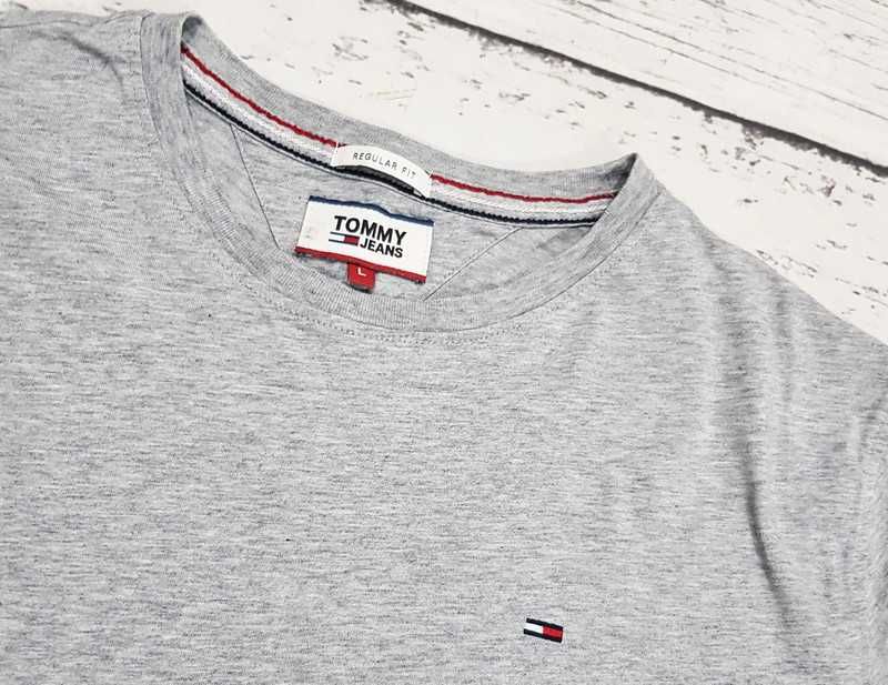 Tommy Hilfiger * regular fit * koszulka * szara * męska * L