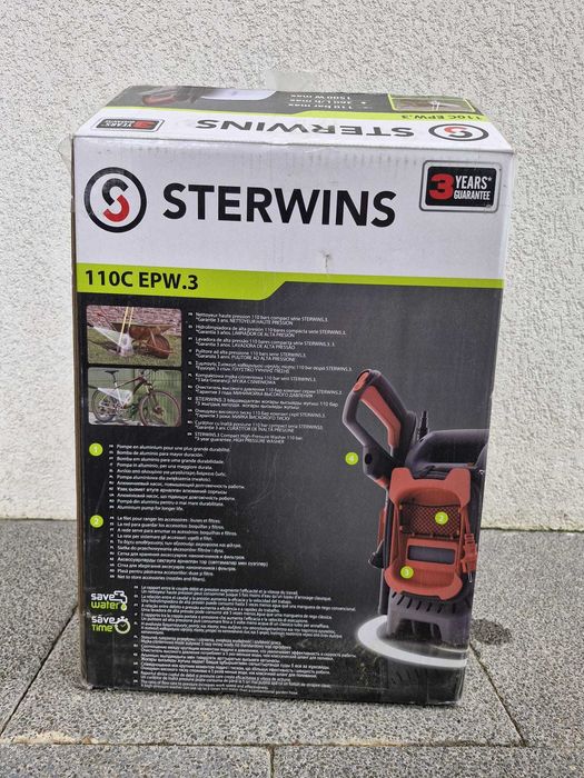 Lavadora de alta pressão STERWINS 110C EPW-3 - como NOVA na caixa