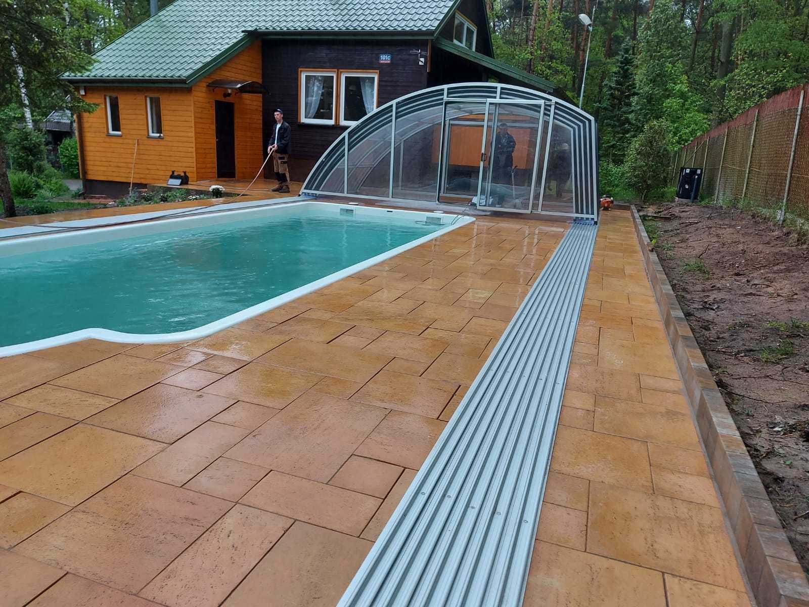 Zadaszenie basenowe przykrycie Monaco 8,80 x 5,00 x 2,20m wysokie !