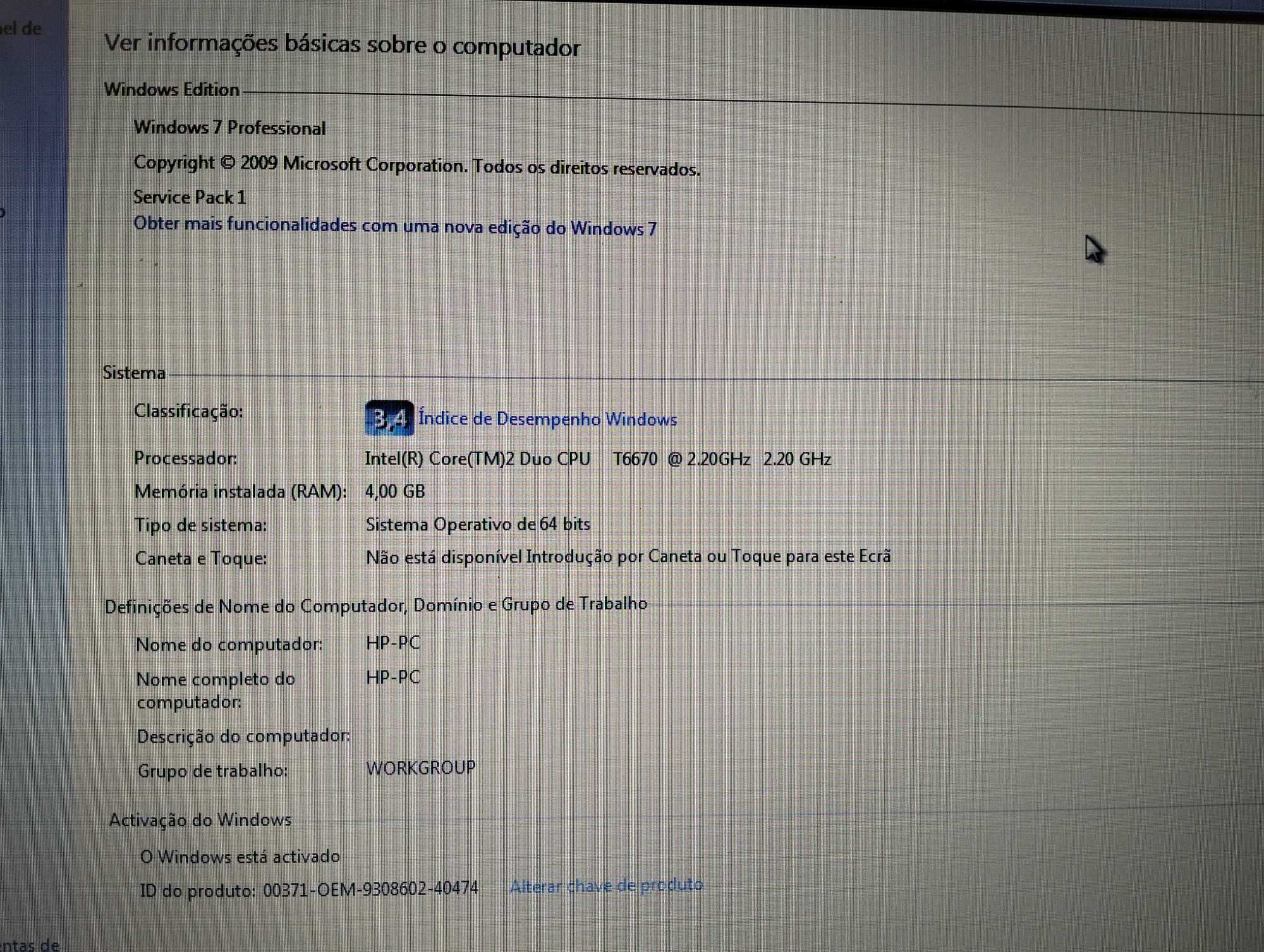 Computador HP 620