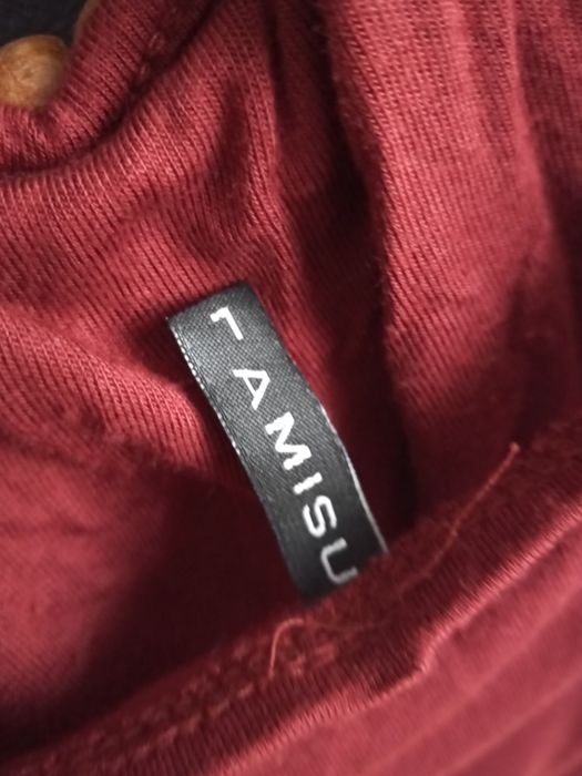 Bluzka drewniane korale viskoza L 40 Amisu brązowa