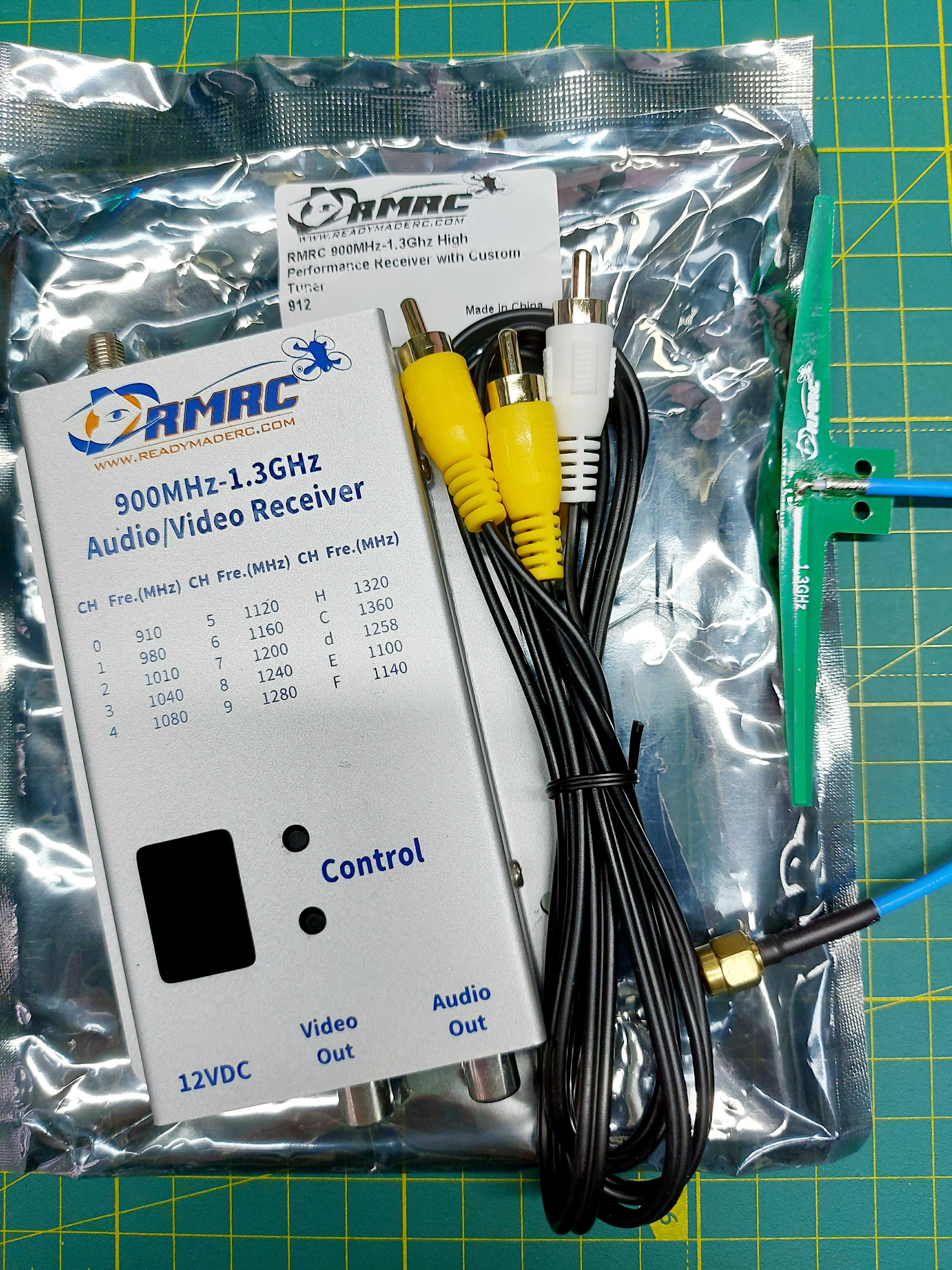правильний Відео приймач RMRC 900MHz-1.2Ghz-1.3Ghz Video Receiver VRX