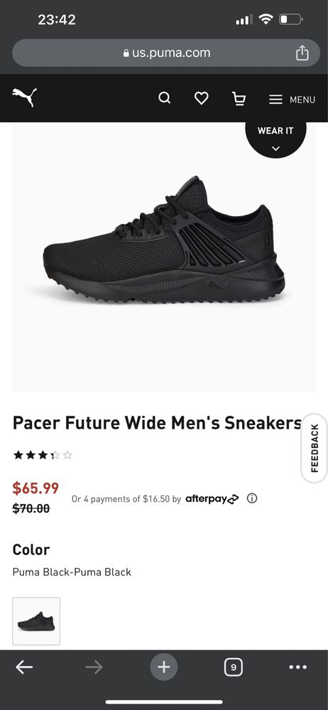 Кросівки Puma Pacer Future Wide Men's Sneakers