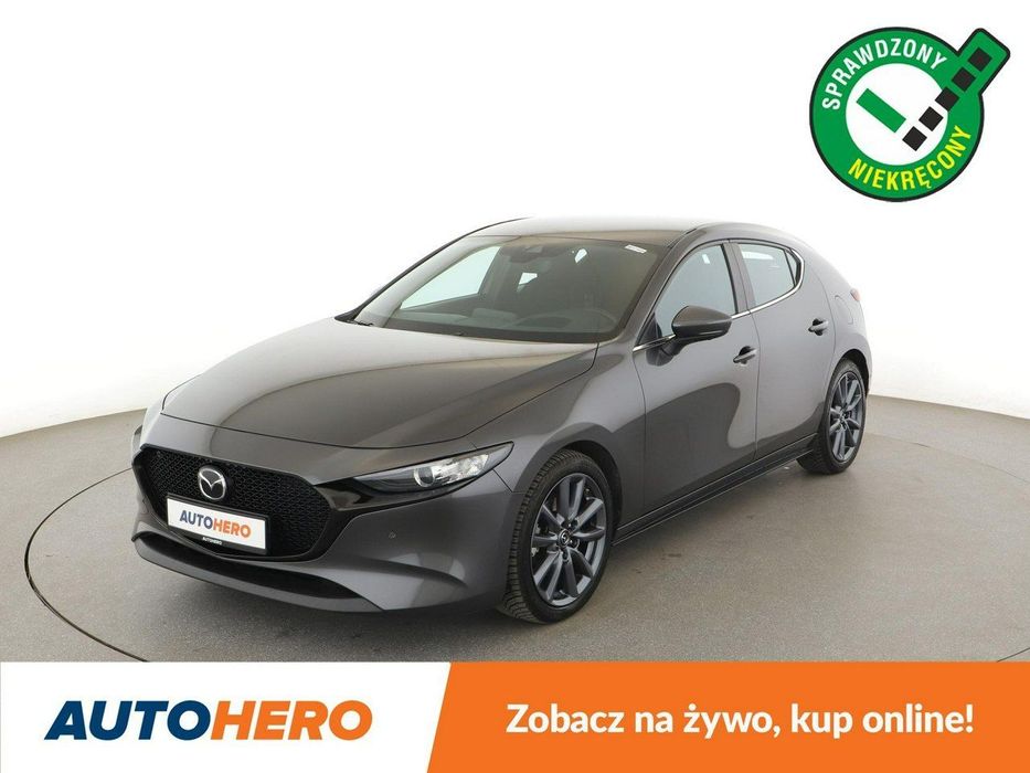 Mazda 3 automat navi mHEV grzane fotele kamera ACC hak LED head-up