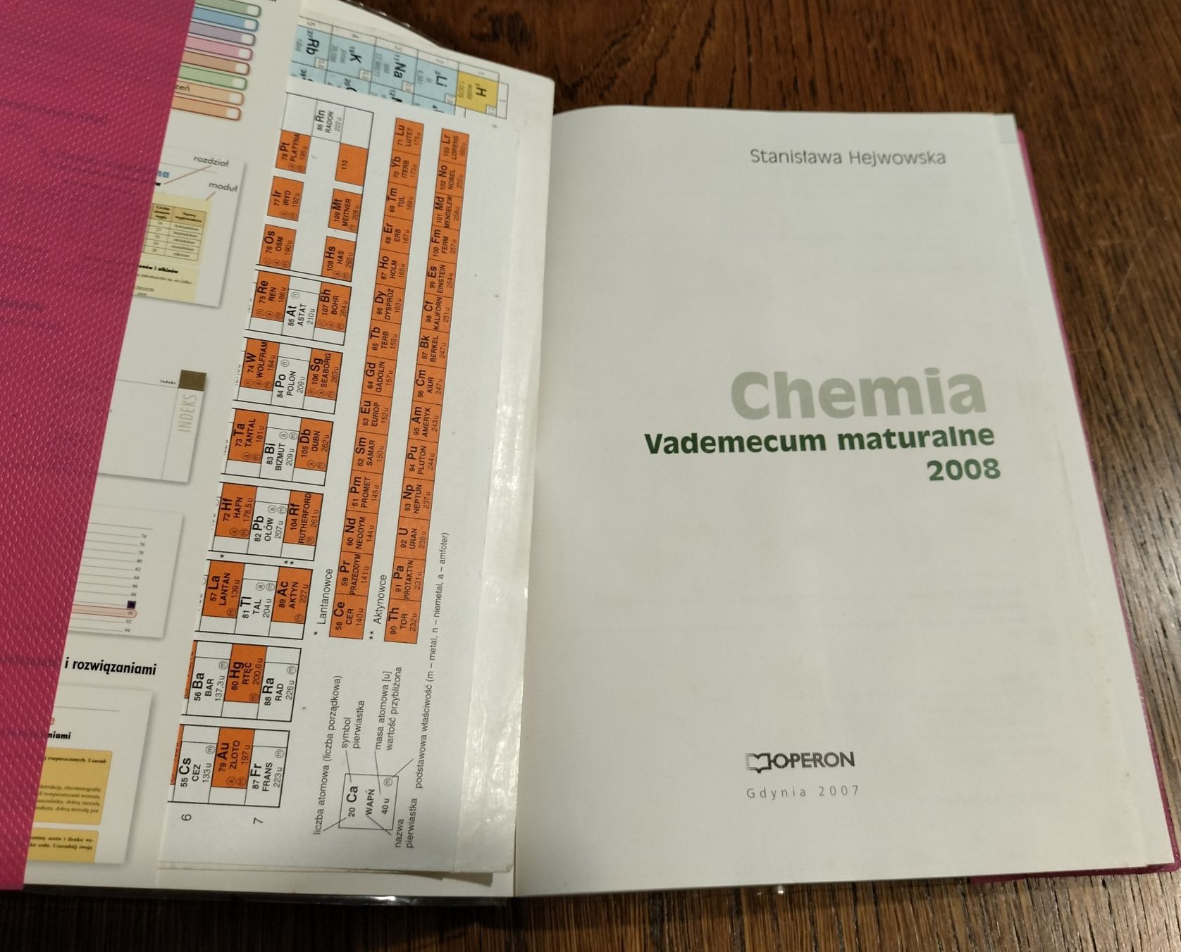 Chemia Vademecum Maturalne z CD Operon - St. Hejwowska