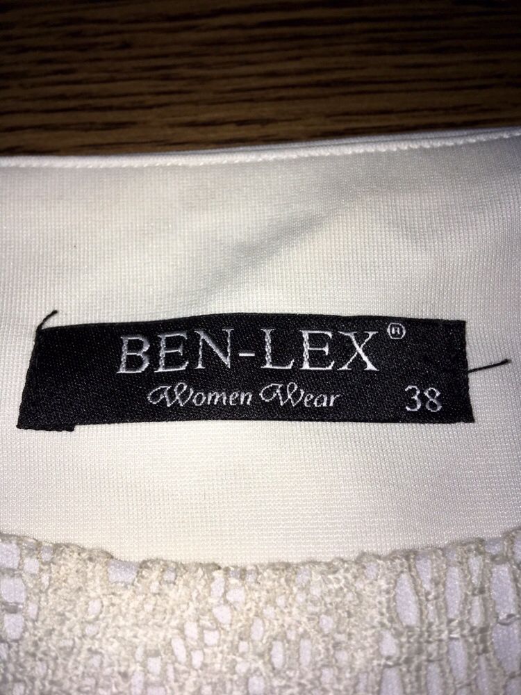Sukienka ekri BEN-LEX - r. 38