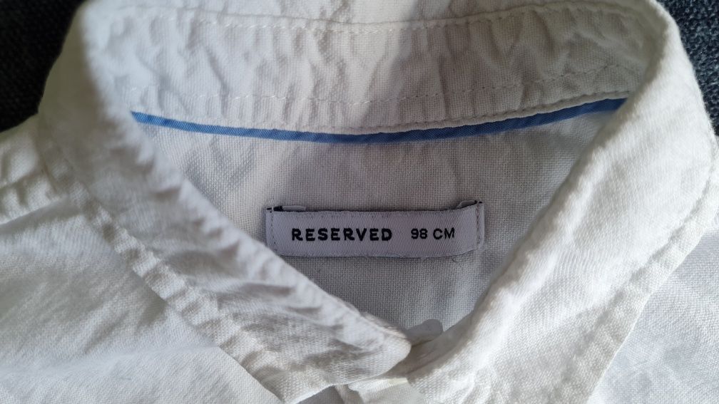 Biała Bawełniana koszula reserved 98