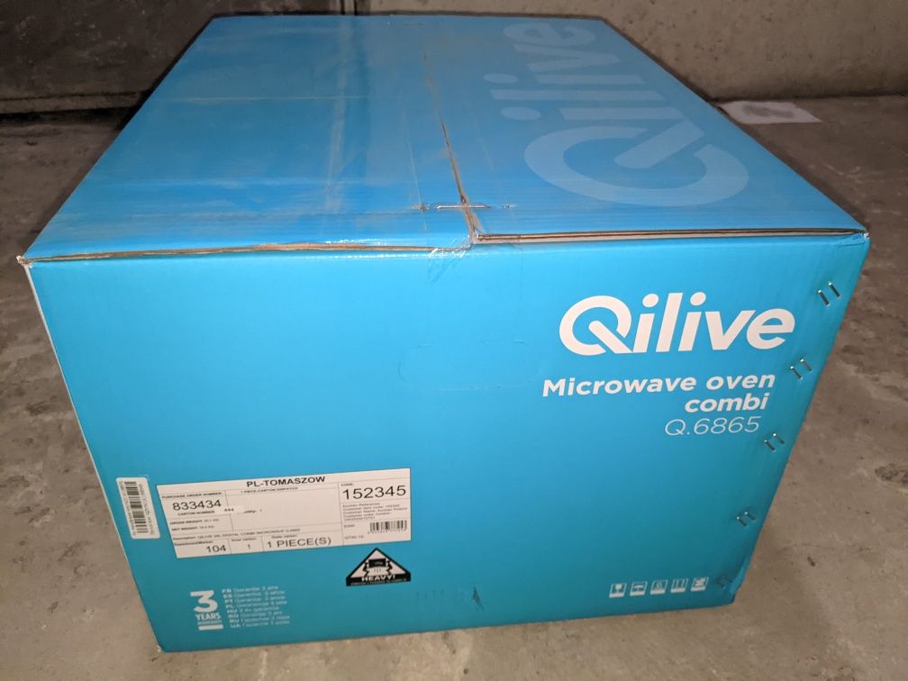 Nowa w pudełku, kuchenka mikrofalowa QILIVE Q.6865 — pojemność 30 l