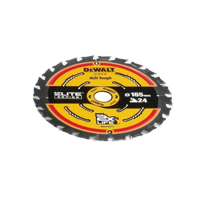 Piła Tarczowa Do Drewna Elite 165/20Mm 24 Zęby DeWalt