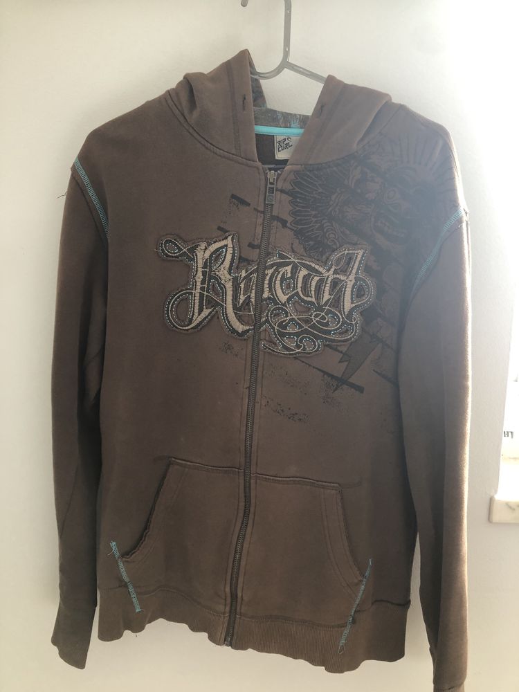 Casaco com capuz Ripcurl Castanho