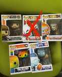 Funko pop diversos em caixa