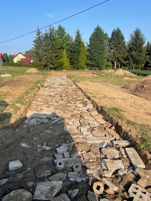 Prace ziemne Usługi koparka kruszywo wywóz