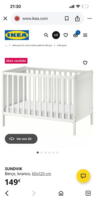 Berços Sundvik + colchões