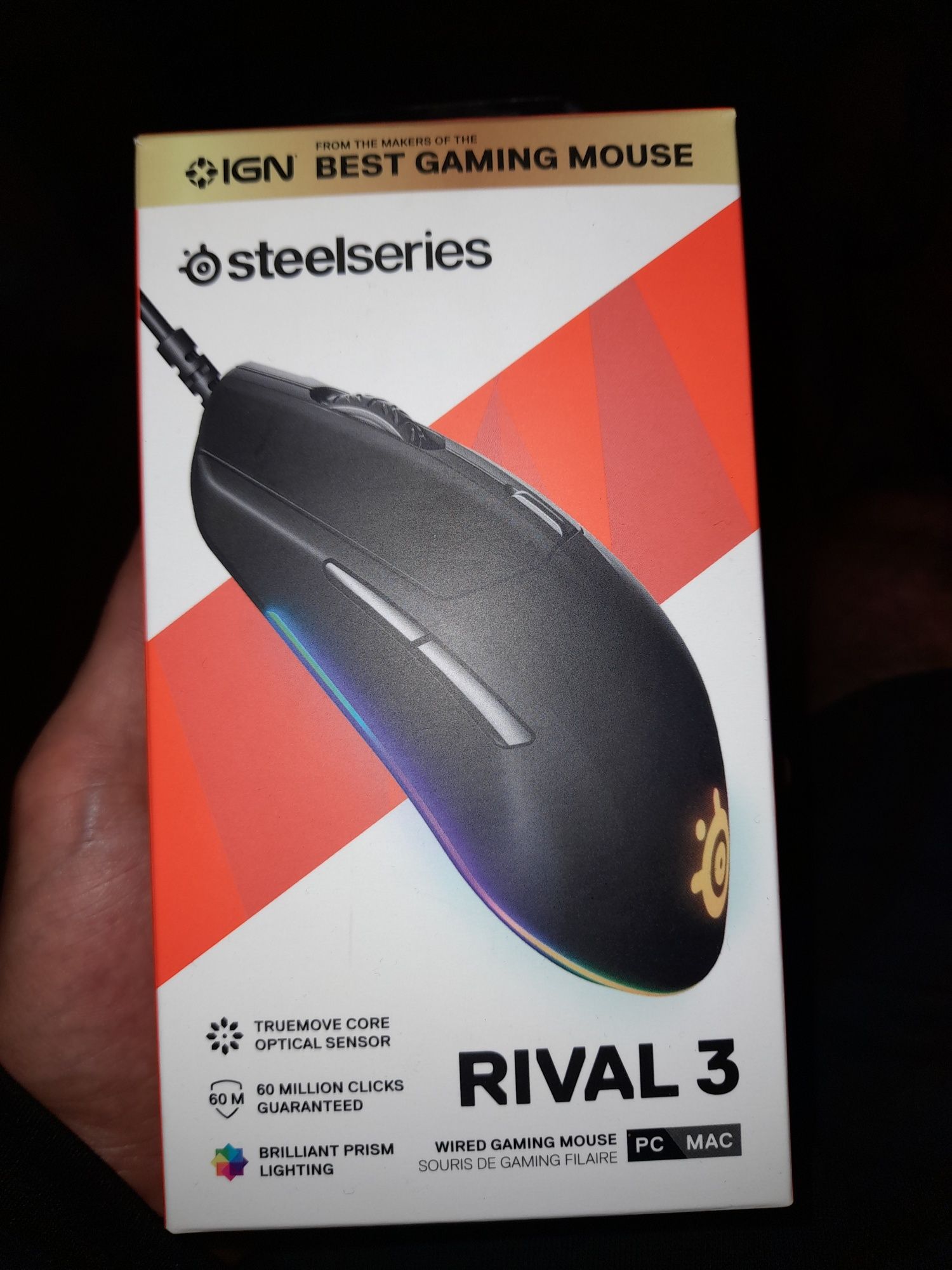 Rato steelseries rival 3como novo 3anos garantia