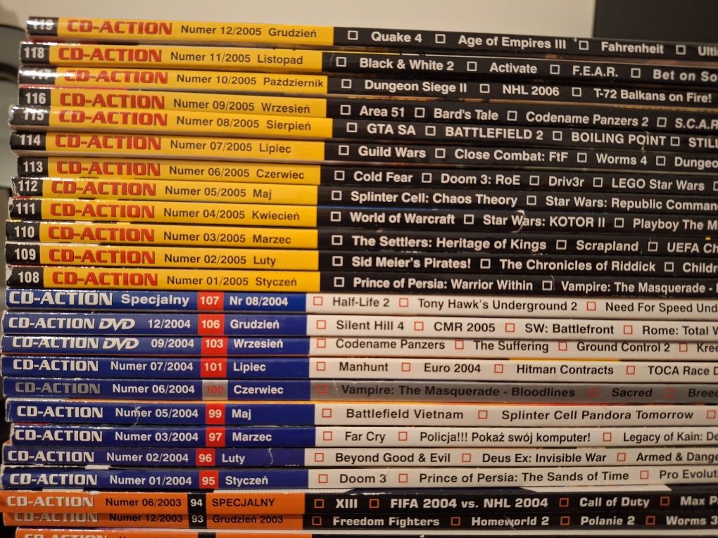 CD-ACTION  ROK od2001do2005 + 130CD