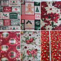 Tkanina dekoracyjna Świąteczne wzory